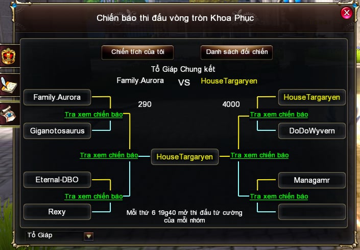 LONG VƯƠNG L&Ecirc;N NG&Ocirc;I: HOUSE TARGARYEN GI&Agrave;NH CHIẾN THẮNG TRONG TRẬN T&Aacute;I ĐẤU GUILD CHIẾN LẦN 2!